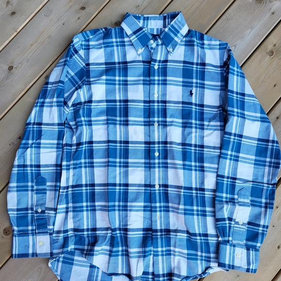 Polo Men's Cotton flannel button up shirt - Picture 5 of 7